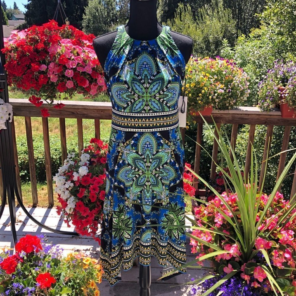Mandala print Petite Mini dress
